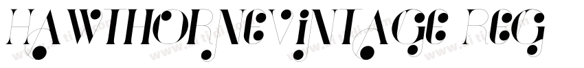 HawthorneVintage Reg字体转换